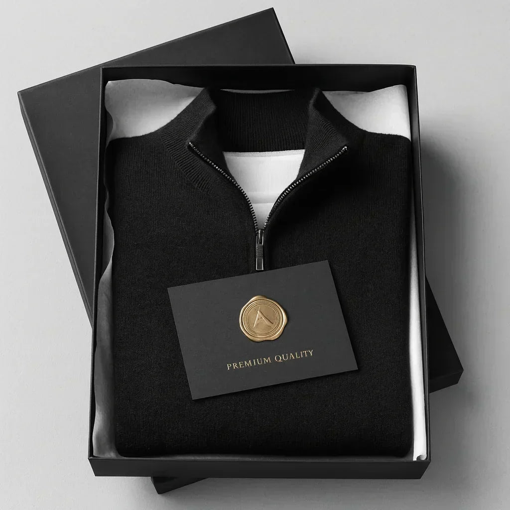 Santous™ - Pull élégant à fermeture zippée, chaud et confortable