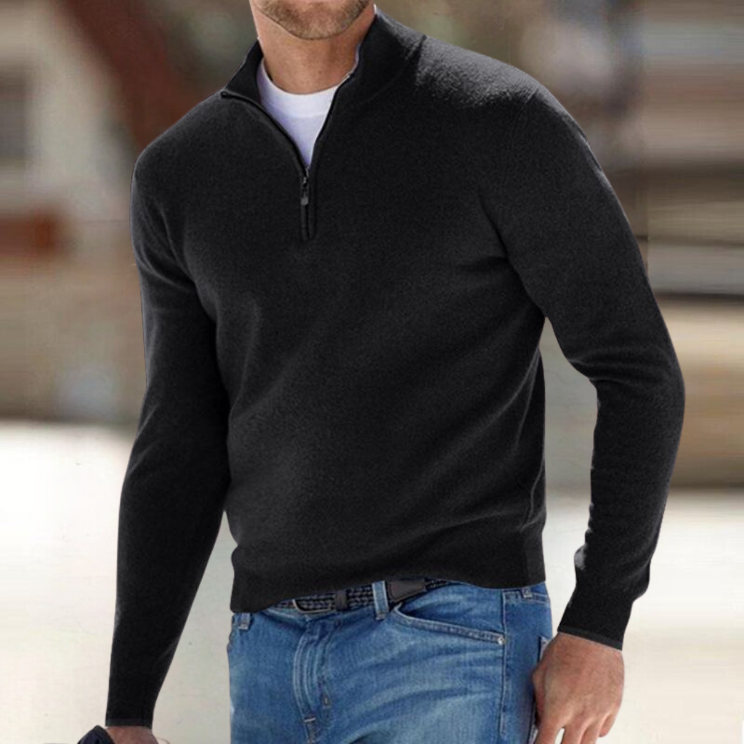 Santous™ - Pull élégant à fermeture zippée, chaud et confortable