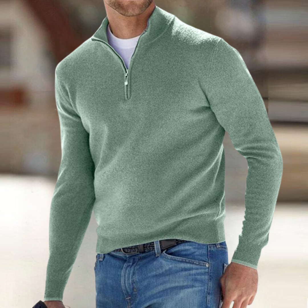 Santous™ - Pull élégant à fermeture zippée, chaud et confortable