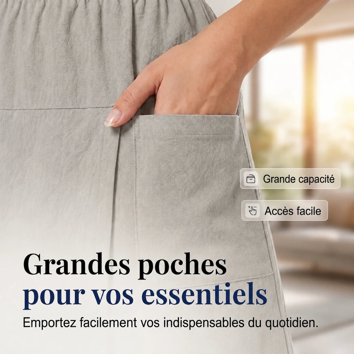 Veliora™ - Jupe-short élégante pour femme à effet portefeuille