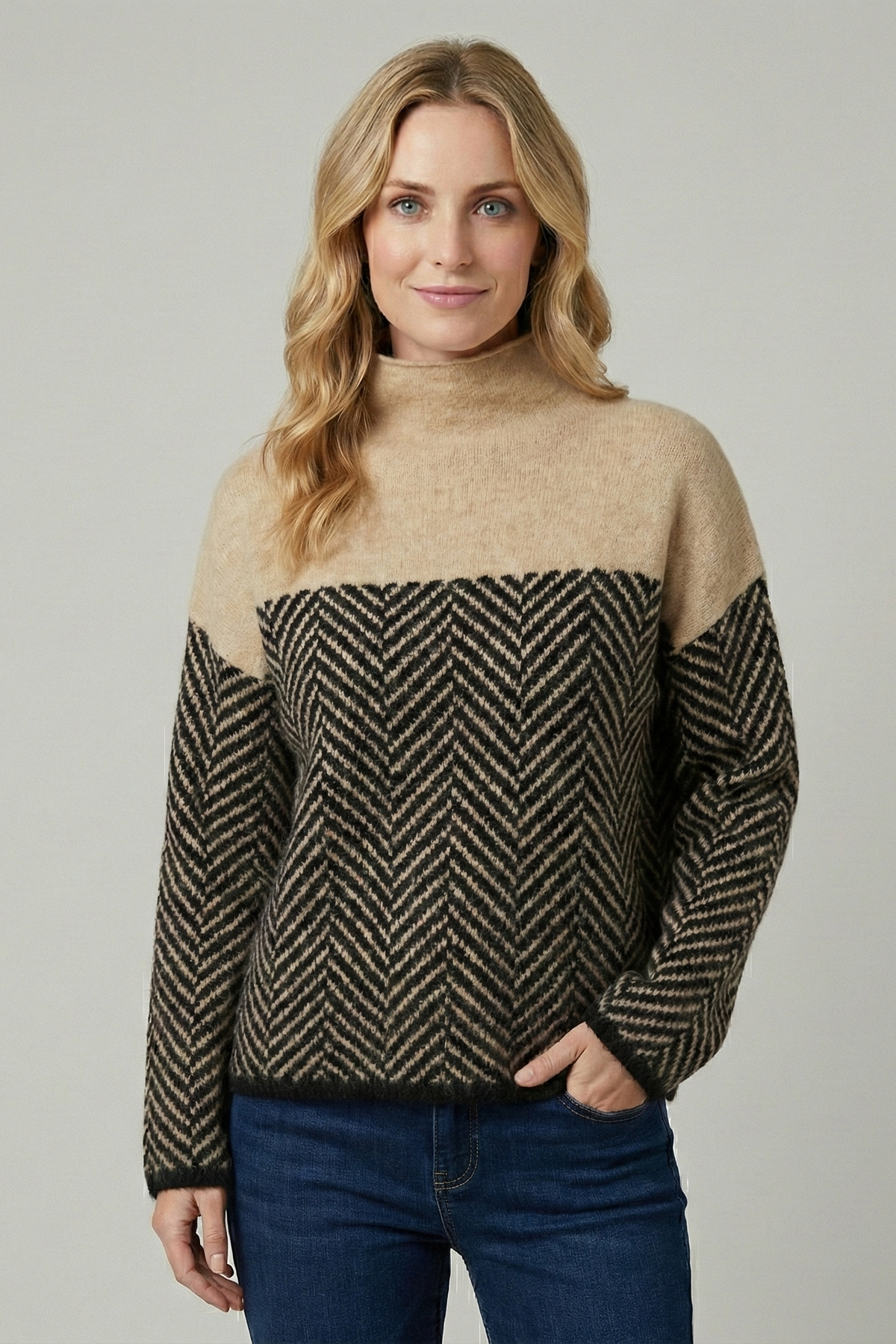 Pull chaud contrasté | Zavon