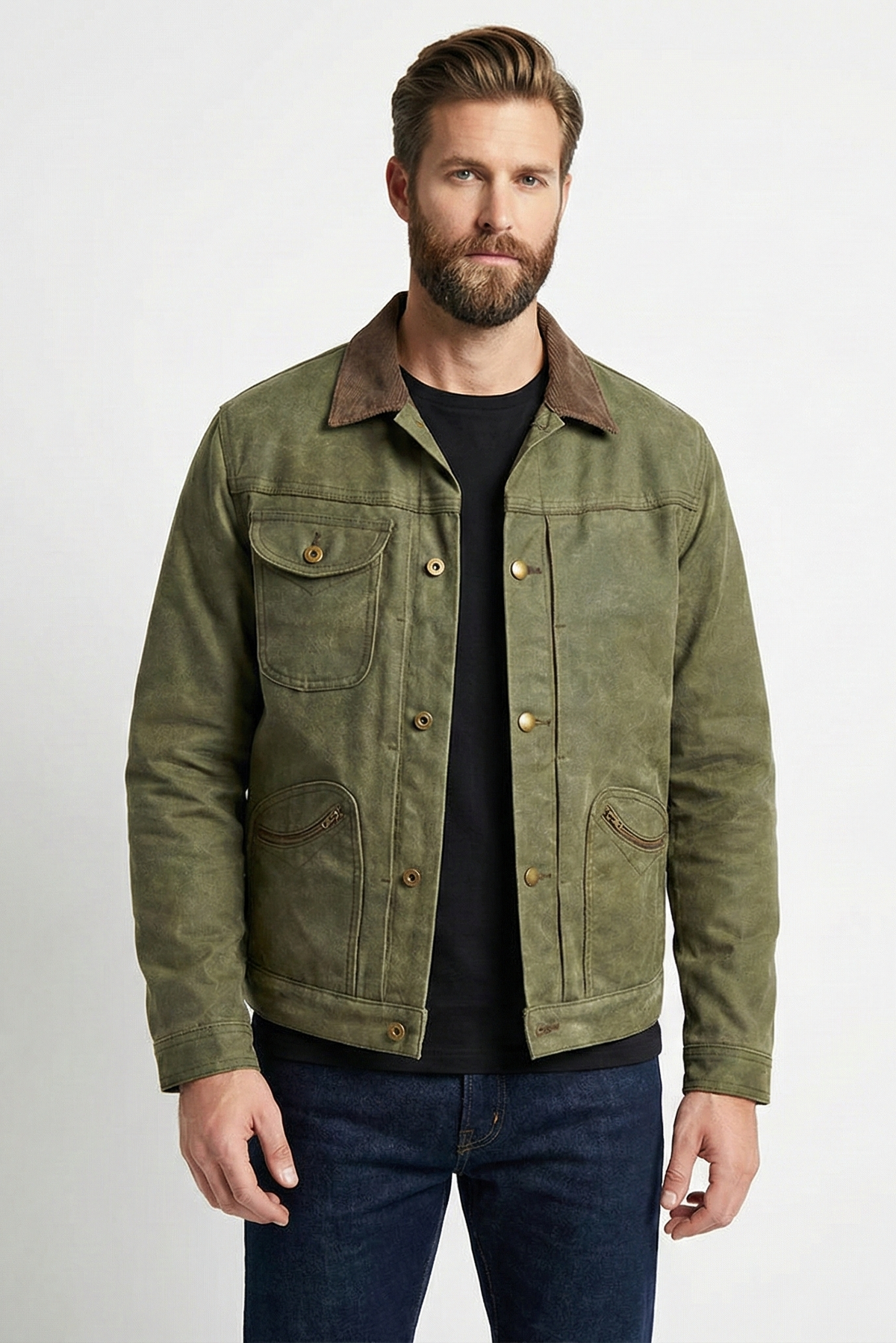 Veste de moto rétro pour hommes | Zavon