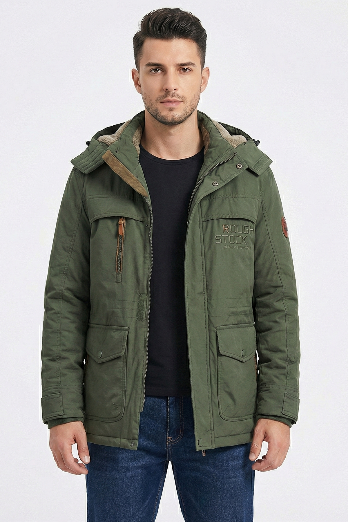 Veste d'hiver imperméable à capuche Adrian pour hommes | Zavon