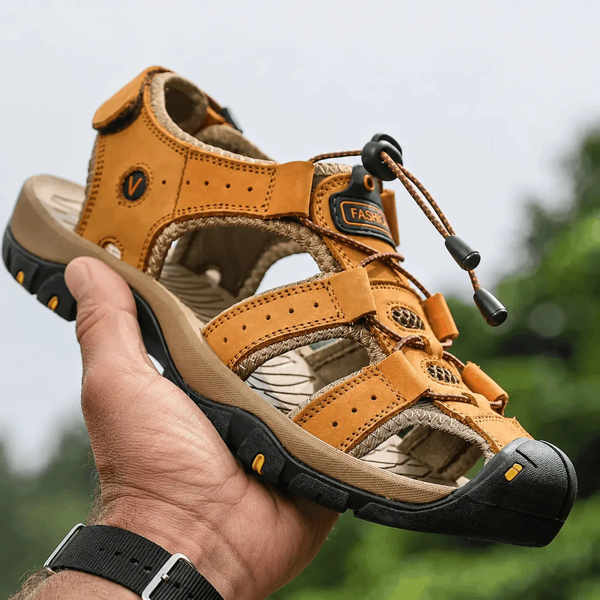 ErgoStride™ • Sandales de confort tout-terrain pour hommes