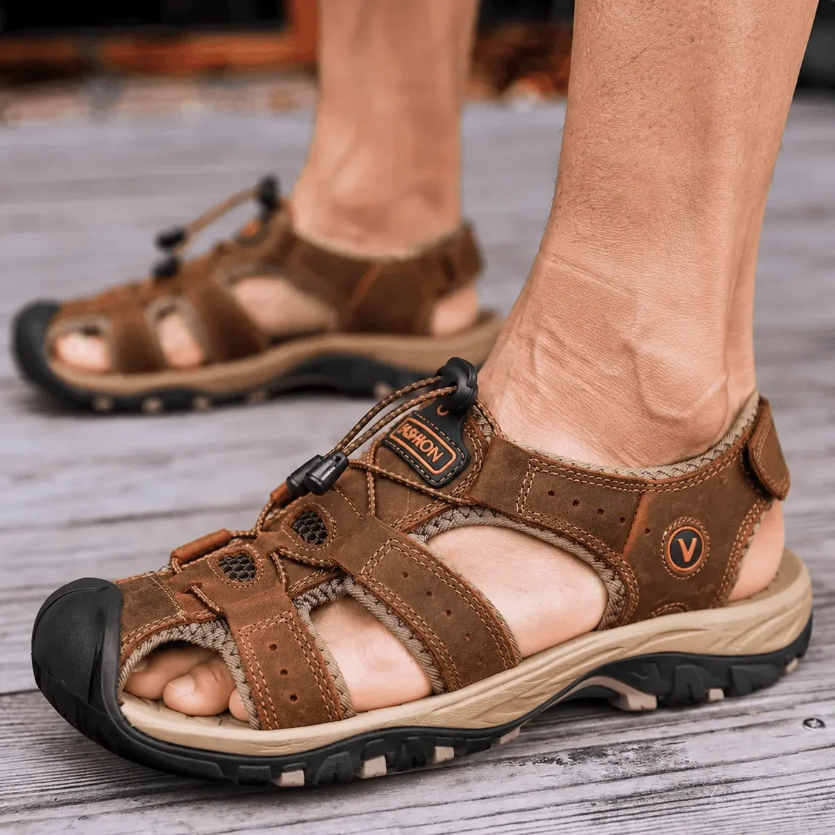 ErgoStride™ • Sandales de confort tout-terrain pour hommes