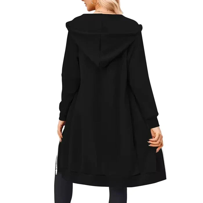 SoftHood™ - Long manteau à capuche pour femme, chaud et confortable