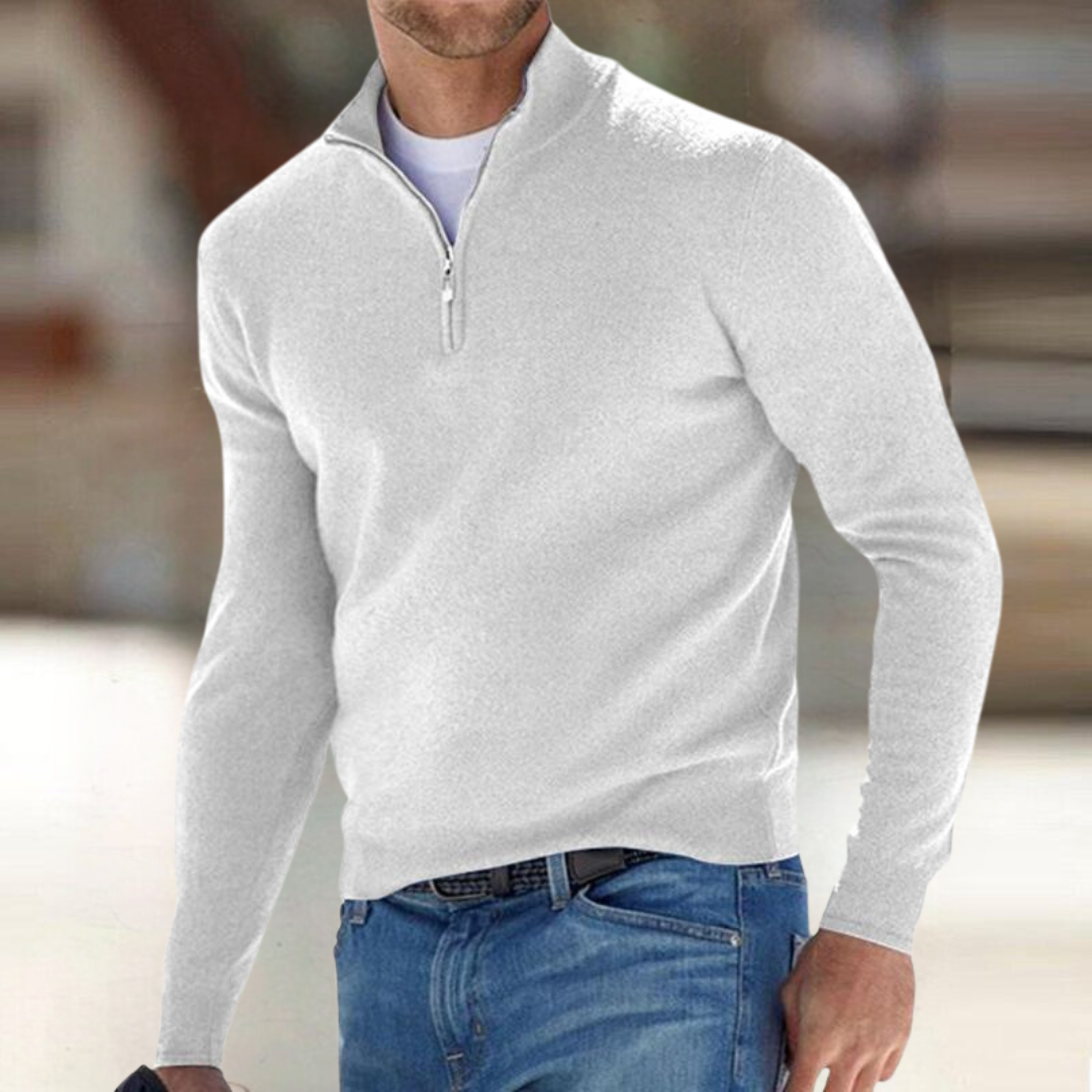 Santous™ • Pull élégant à fermeture zippée, chaud et confortable