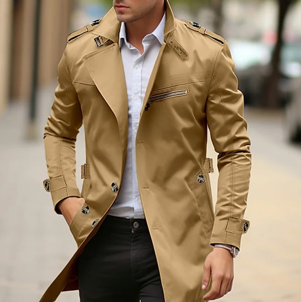 Manteau élégant et imperméable style héritage pour hommes | Zavon