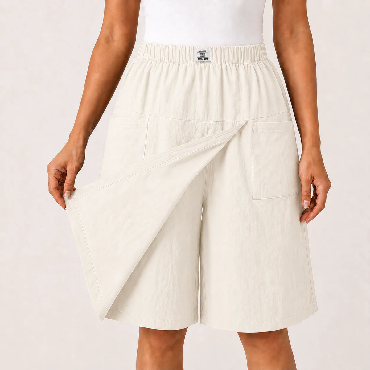 Veliora™ - Jupe-short élégante pour femme à effet portefeuille