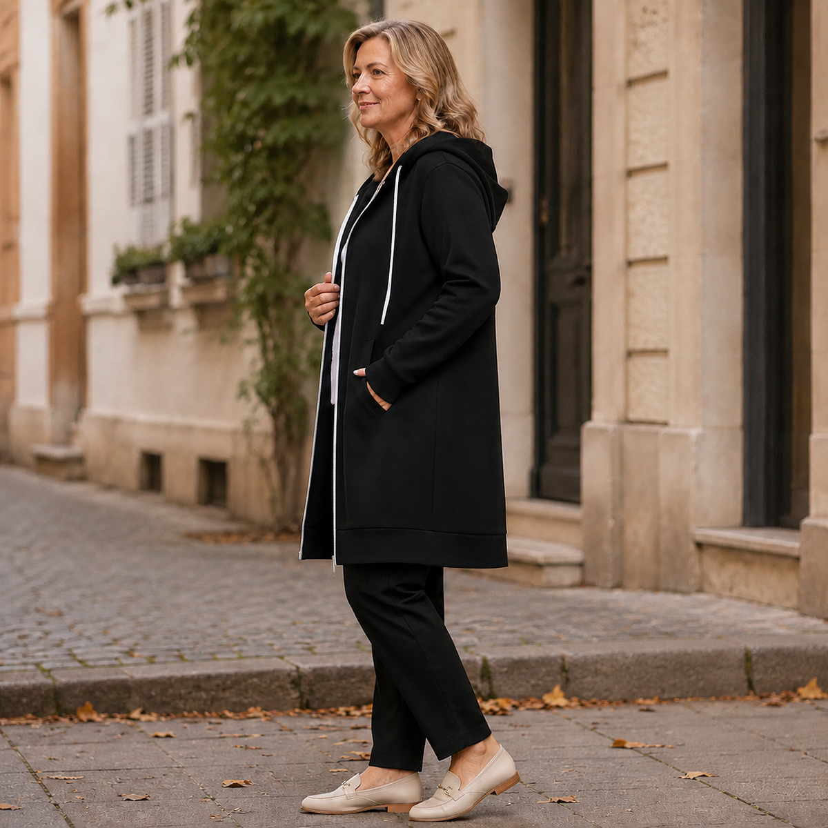 SoftHood™ - Long manteau à capuche pour femme, chaud et confortable