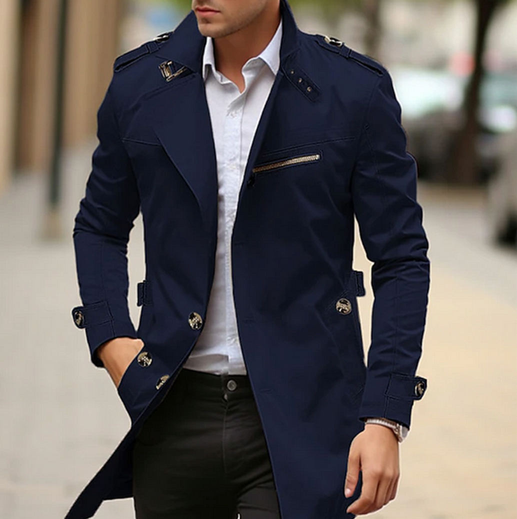 Manteau élégant et imperméable style héritage pour hommes | Zavon